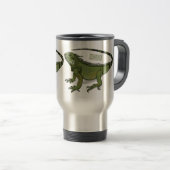 Mug De Voyage Illustration d'Iguana (Devant droit)