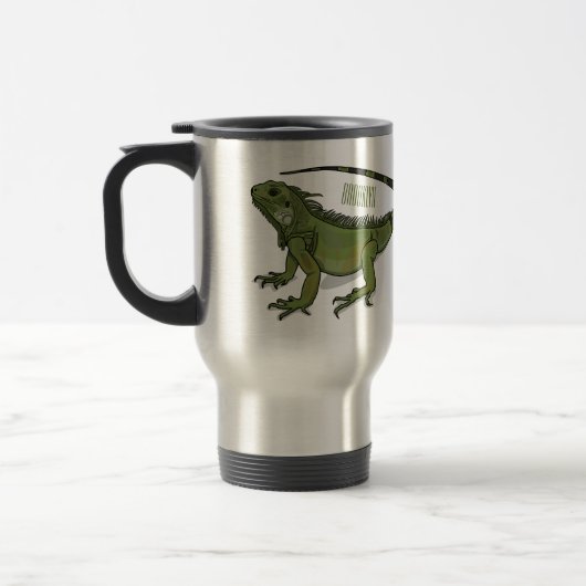 Mug De Voyage Illustration d'Iguana (Gauche)