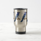 Mug De Voyage Illustration d'oiseau de jay bleu (Centre)