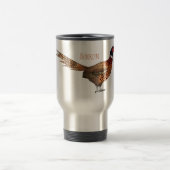 Mug De Voyage Illustration d'oiseau faisan à cou circulaire (Centre)
