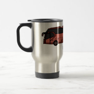 Mug De Voyage Illustration du bus