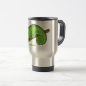 Mug De Voyage Illustration du caméléon de la parson (Devant droit)