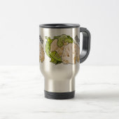 Mug De Voyage Illustration du chou-fleur (Devant droit)
