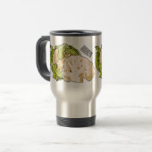 Mug De Voyage Illustration du chou-fleur (Devant gauche)