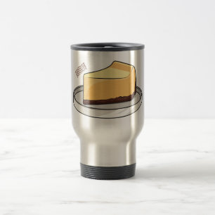 Mug De Voyage Illustration du dessin animé Cheesecake