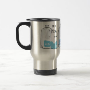 Mug De Voyage Illustration du lait