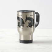 Mug De Voyage Illustration du poisson-chat mignon (Devant droit)