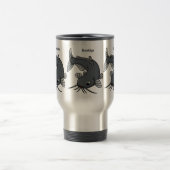 Mug De Voyage Illustration du poisson-chat mignon (Centre)