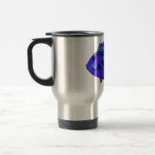 Mug De Voyage Illustration du poisson de la cuve bleue (Gauche)