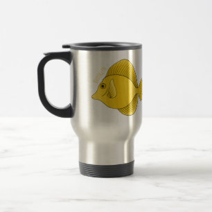 Mug De Voyage Illustration du poisson-tang jaune