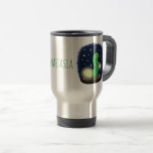 Mug De Voyage Illustration du ver vert mou (Devant droit)