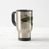 Mug De Voyage Illustration d'un avion militaire (Devant gauche)