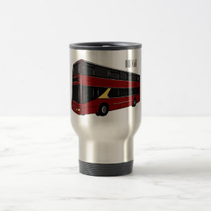 Mug De Voyage Illustration d'un bus à deux étages