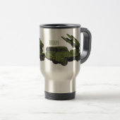 Mug De Voyage Illustration d'un camion de missiles militaires (Devant droit)