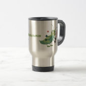 Mug De Voyage Illustration d'un insecte du cricket vert mou (Devant droit)