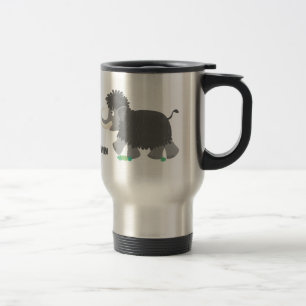 Mug De Voyage Illustration d'un mammouth laineux mou