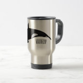 Mug De Voyage Illustration d'une baleine tueuse (Devant droit)