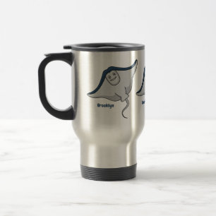 Mug De Voyage Illustration d'une caricature de poisson stingray