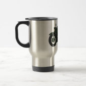 Mug De Voyage Illustration d'une moto de croiseur militaire (Gauche)