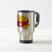 Mug De Voyage Illustration d'une puce de pomme de terre (Devant droit)