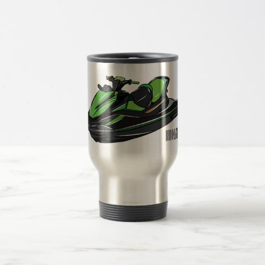 Mug De Voyage Illustration Jet ski (Centre)