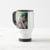Mug De Voyage Imaginaire blanc crêpé à queue blanche Jay (Devant gauche)