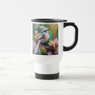 Mug De Voyage Imaginaire blanc crêpé à queue blanche Jay
