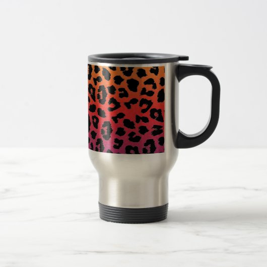 Mug De Voyage Imaginaire Empreinte de léopard Rainbow Colours (Droit)