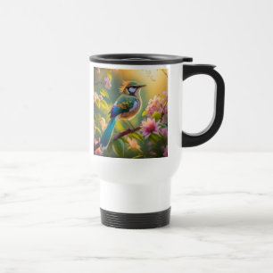 Mug De Voyage Imaginaire Turquoise à ailes vert