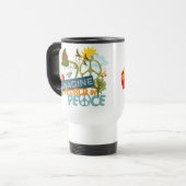 Mug De Voyage Imaginez la paix du monde (Devant gauche)