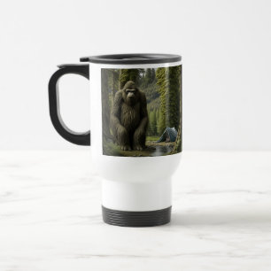Mug De Voyage Immense Bigfoot assis dans les Bois