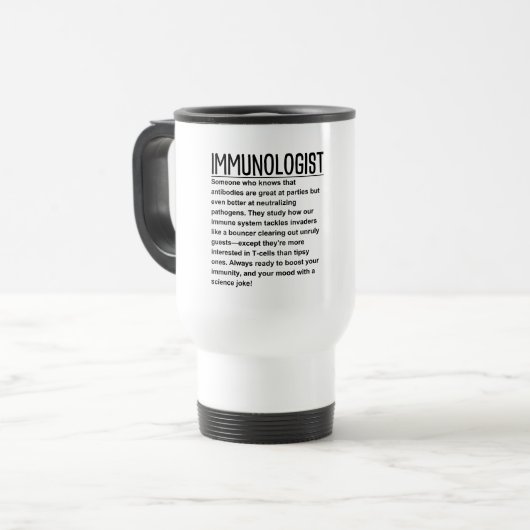 Mug De Voyage Immunologue (Devant gauche)