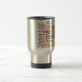 Mug De Voyage Impression Cloud Word clair (Centre)