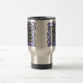 Mug De Voyage Impression dalmate violet et blanche (Centre)