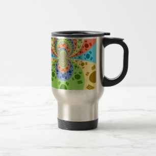 Mug De Voyage Impression d'art abstrait inspirée du drapeau sud-
