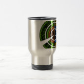 Mug De Voyage Impression d'art radial coloré (Centre)