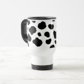 Mug De Voyage Impression De Vache, Spots De Vache, Noir Et Blanc (Devant gauche)