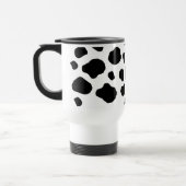 Mug De Voyage Impression De Vache, Spots De Vache, Noir Et Blanc (Gauche)