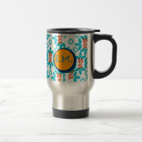 Impression florale vintage Monogramme
