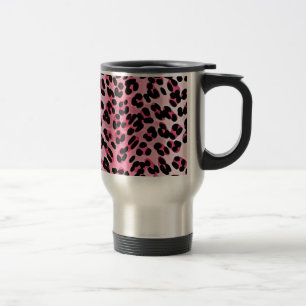 Mug De Voyage Impression guépard rose RAB Rockabilly