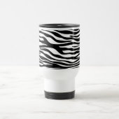 Mug De Voyage Impression Zèbre, Grilles, Noir Et Blanc, Votre No (Centre)