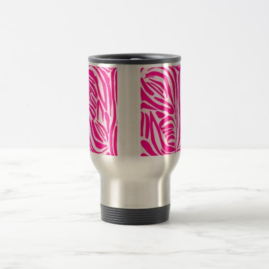 Mug De Voyage Impression zèbre rose (Centre)