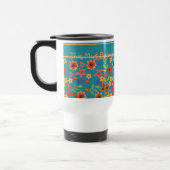 Mug De Voyage Imprimantes florales rétro chic sur boug de voyage (Gauche)