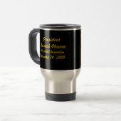 Mug De Voyage Inauguration d'Obama commémorative (Devant gauche)