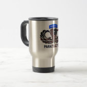 Mug De Voyage Indicateur de parachutisme aéroporté américain sur (Devant gauche)