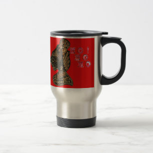 Mug De Voyage Indonesi Shadow Puppet Hohoho Design sur toile rou