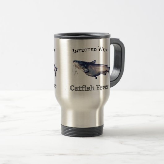 Mug De Voyage Infecté Par La Fièvre De Catfish (Devant droit)