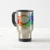 Mug De Voyage Infinity avec Rainbow Jellyfish (Devant gauche)