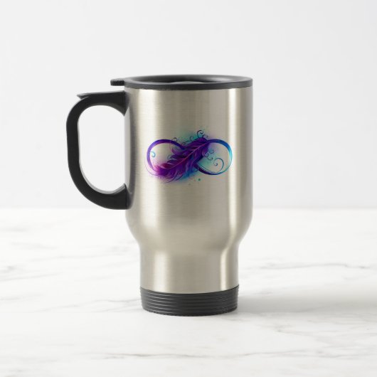 Mug De Voyage Infinity with purple feather (Gauche)