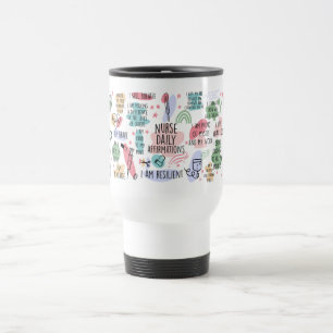 Mug De Voyage Infirmière Affirmations quotidiennes Café motivati